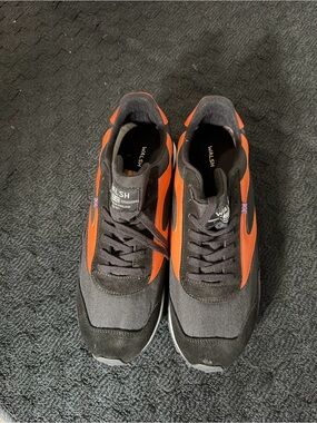 Norman Walsh Men's Orange and Black Running Sneakers